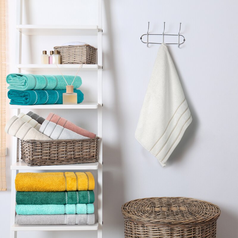 Ręcznik kąpielowy DONA stalowy 50X90 cm – miękki i chłonny