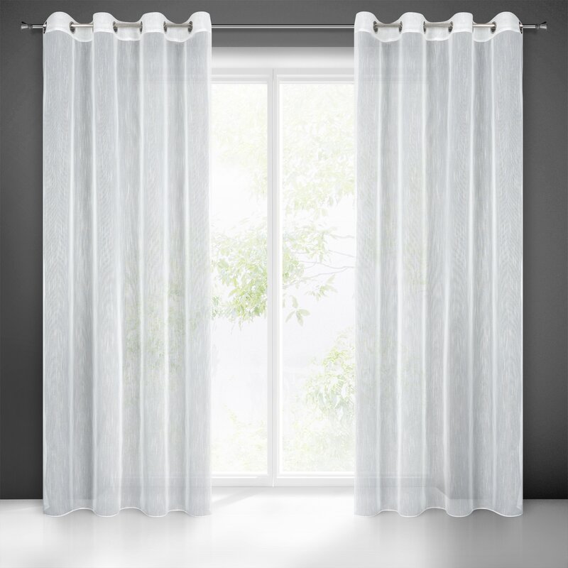 Firana gotowa Monic biała 140 x 260 cm – rozświetla wnętrze