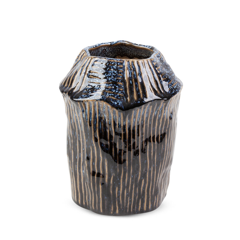 Wazon ceramiczny Alda granatowy fi 16 x 21 cm – do dekoracji wnętrz