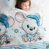Komplet pościeli dziecięcej KID 15 biała 100 X 135 cm – delikatna dla skóry