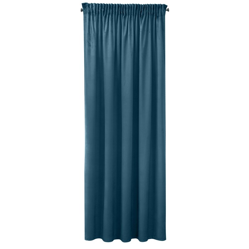 Zasłona gotowa Sibel granatowa 140 x 270 cm – zaciemniająca wnętrze