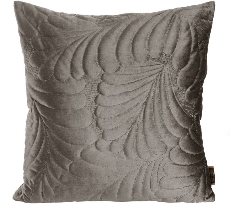 Poszewka welwetowa ciemnobeżowa 45 x 45 cm – dodatek do relaksu