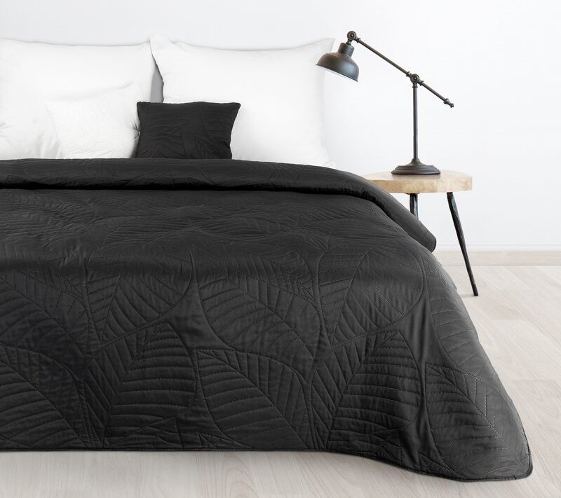 Narzuta Boni czarna 170 x 210 cm – ochrona pościeli