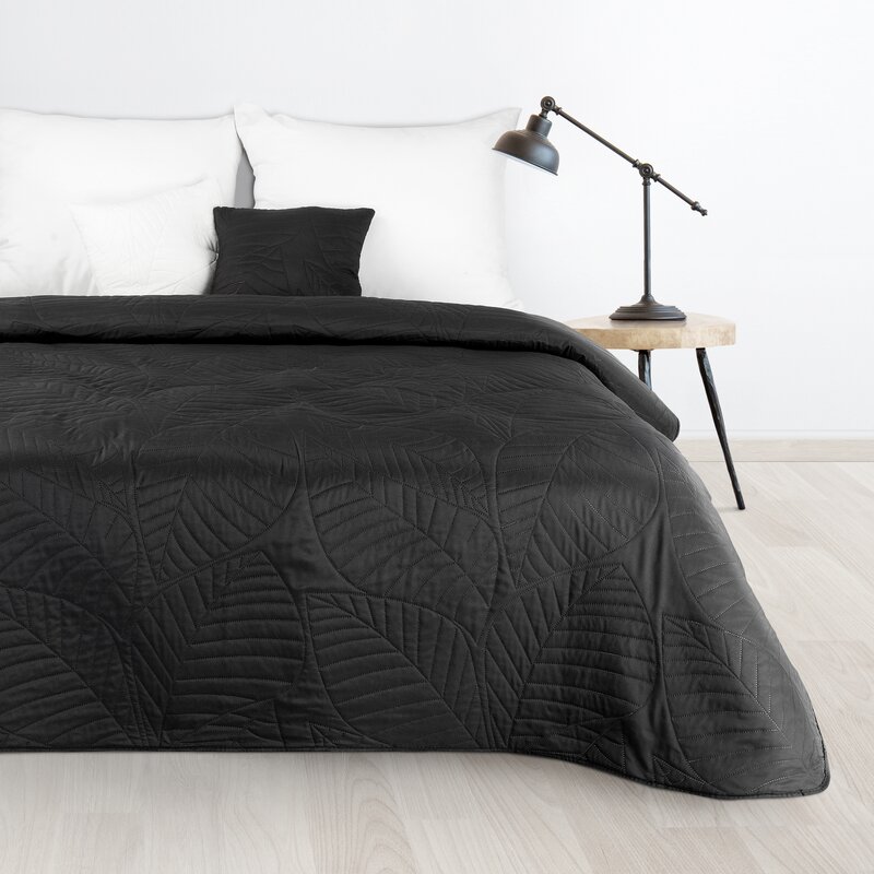 Narzuta Boni czarna 170 x 210 cm – ochrona pościeli