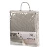 Narzuta z mikrofibry BONI 6 srebrna 170 X 210 cm – z delikatnym wzorem
