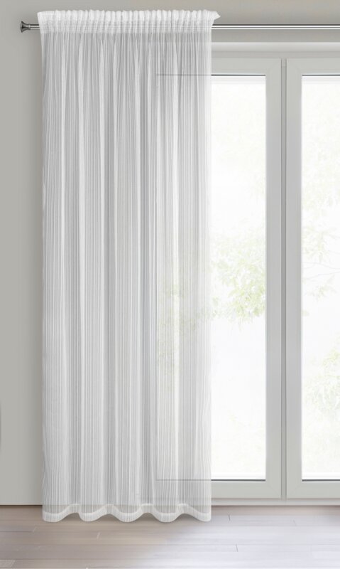 Firana gotowa Noelia biała 140 x 270 cm – dodaje blasku wnętrzu