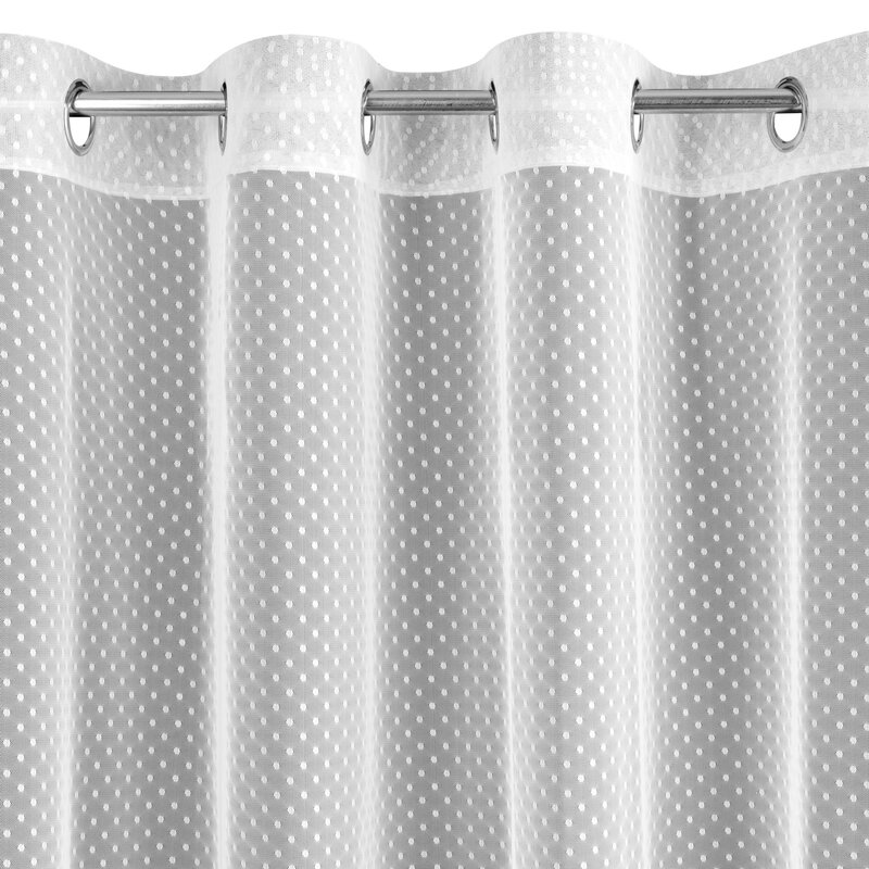 Firana gotowa Julita biała 140 X 250 cm – pięknie rozprasza światło