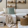 POSZEWKA LEN 2 45 X 45 CM MIĘTOWY