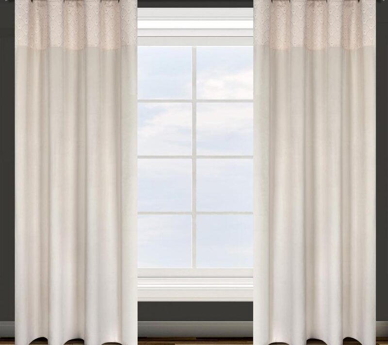 Zasłona gotowa D91 Agnes kremowa 140 X 250 CM – welwetowa i przytulna