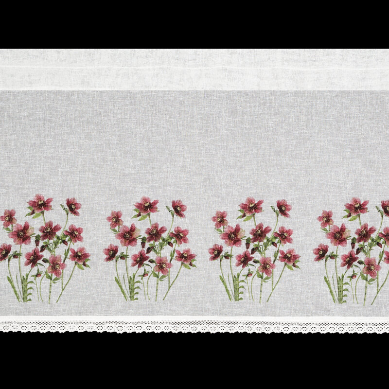 Firana gotowa ISA biała 150 x 60 cm – do kuchni i jadalni