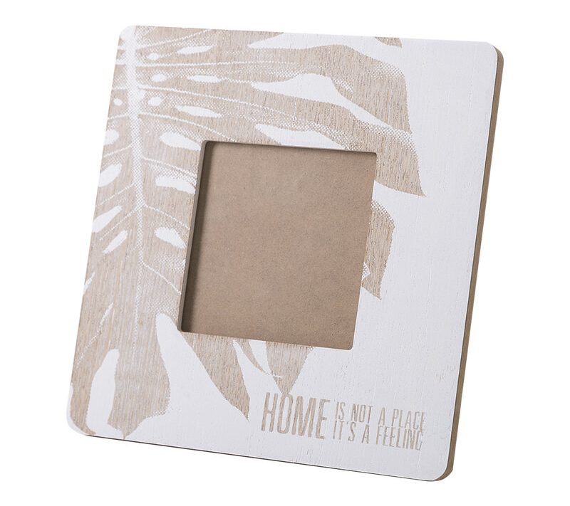 Ramka dekoracyjna Palm kremowa 20 x 1 x 20 cm – idealna na zdjęcia