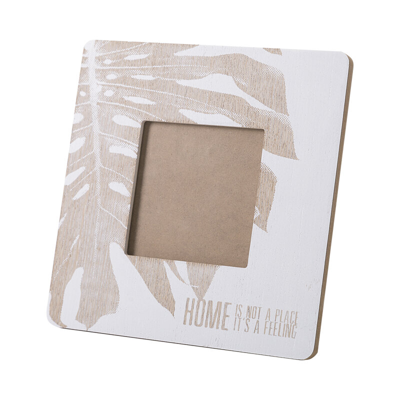 Ramka dekoracyjna Palm kremowa 20 x 1 x 20 cm – idealna na zdjęcia