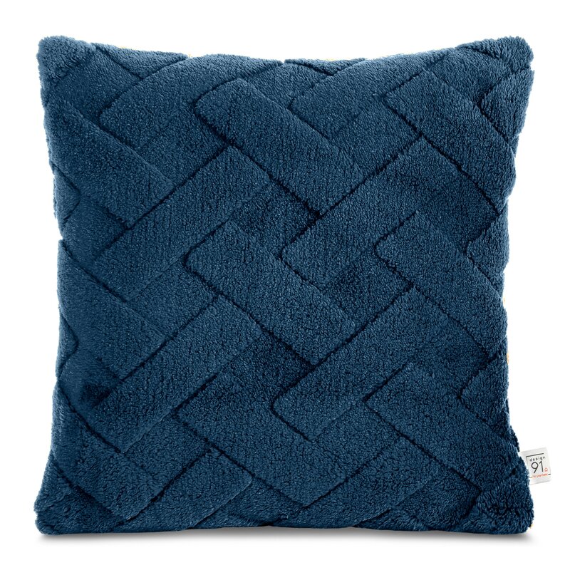 Poszewka DESIGN91 granatowa 45 x 45 cm – wprowadza przytulność