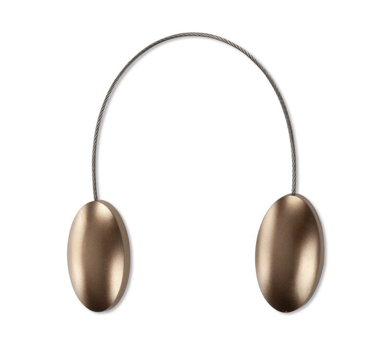 Upinacz dekoracyjny z magnesem brązowy 3 x 15 cm – eleganckie upięcie firan