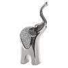 Figurka ceramiczna Palmera srebrna 27 X 8 X 26 CM – do salonu i sypialni