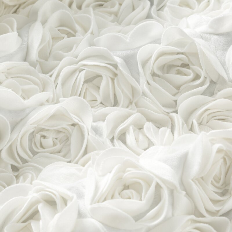 Zasłona gotowa Roses 13 Eva Minge kremowa 140 X 250 cm – z romantycznym wzorem