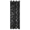 Zasłona gotowa LANI czarna 140 X 250 CM – modny wzór marmuru
