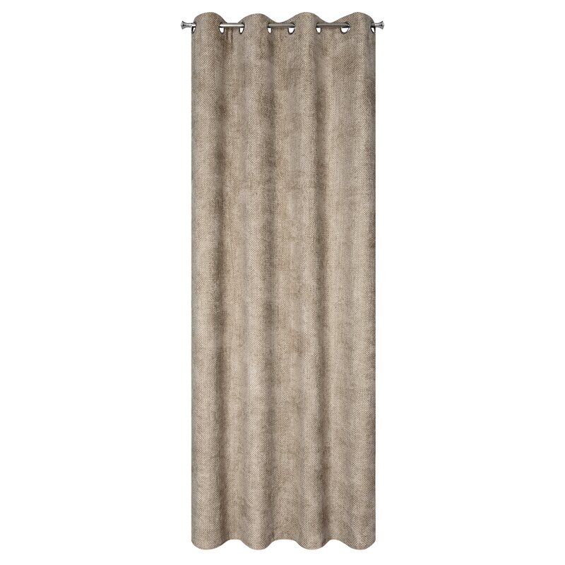 Zasłona gotowa Aleta beżowa 135 x 250 cm – ociepli wnętrze
