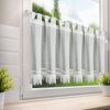 Firana gotowa na szelkach biała 150 x 60 cm – rozjaśnia wnętrze