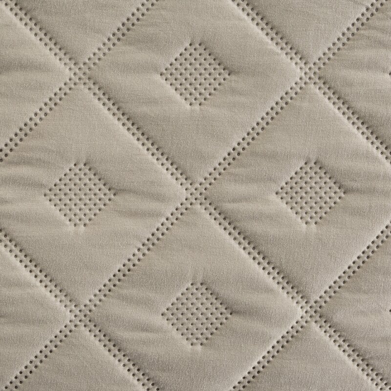 Narzuta microfibra Alara6 ciemnobeżowa 200 x 220 cm – dodaje przytulności