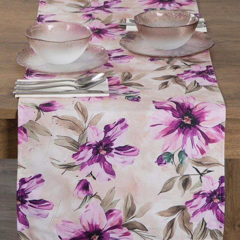 Bieżnik na stół Garden kremowy 40 x 180 cm – doda świeżości