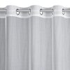 Firana gotowa Sadie biała 300 x 150 cm – zdobiona koronką
