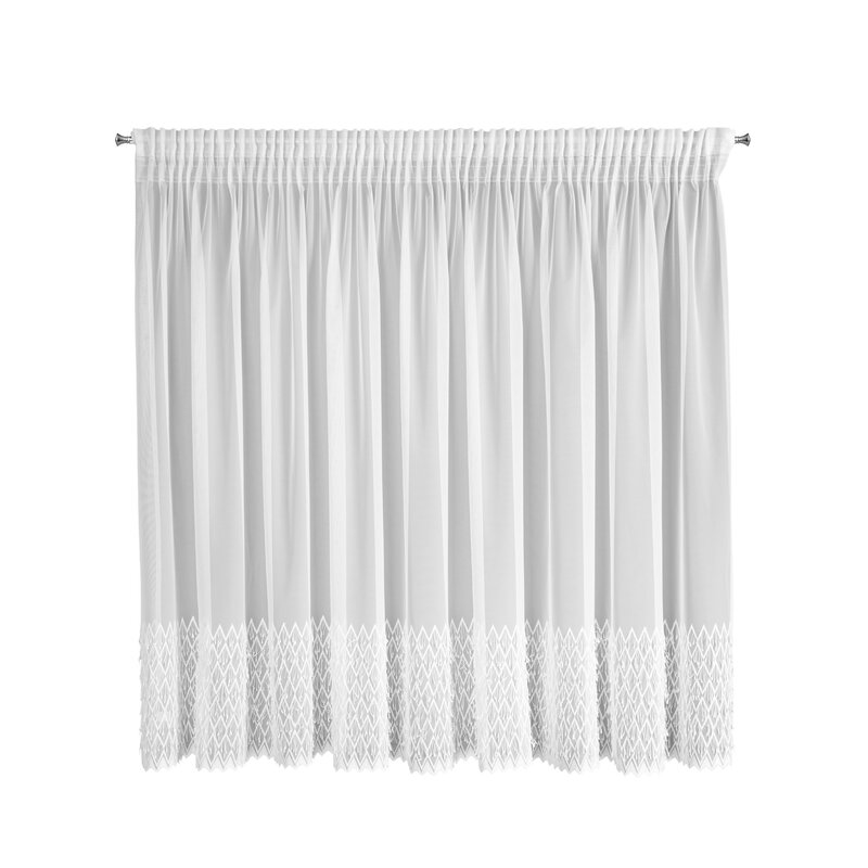 Firana gotowa Amy na taśmie biała 300 X 150 cm – rozjaśnia wnętrze