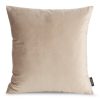 Poszewka velvet Madie 2 ciemnobeżowa 45 x 45 cm – dodaje przytulności