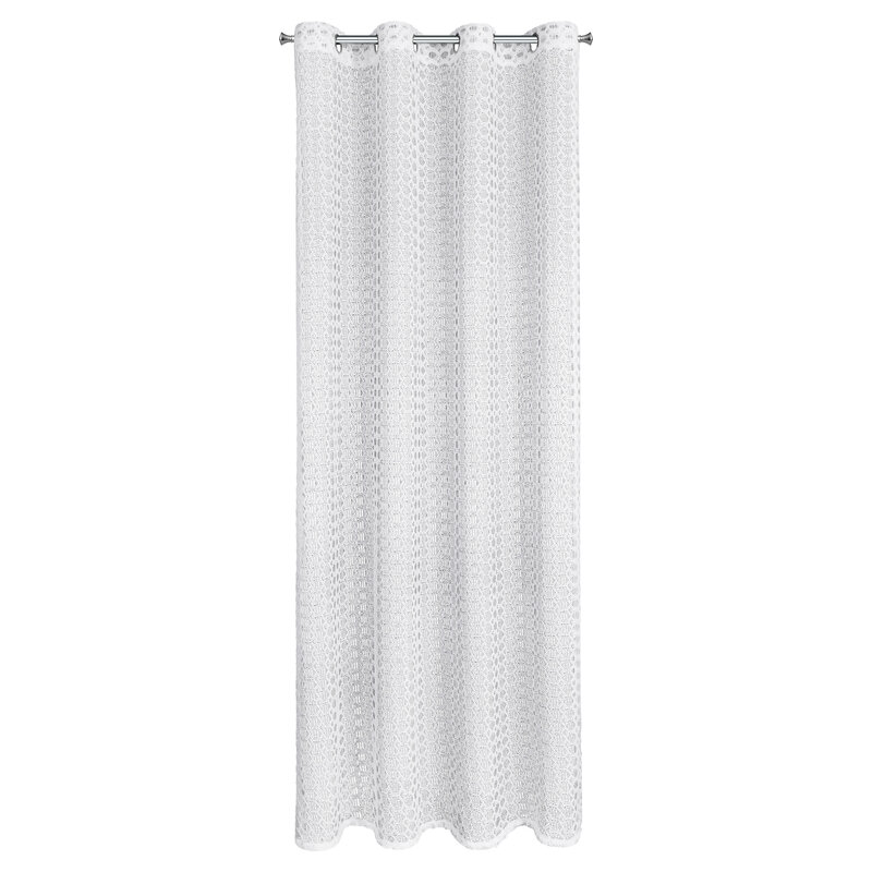Firana gotowa biała 140 x 250 cm – rozprasza światło