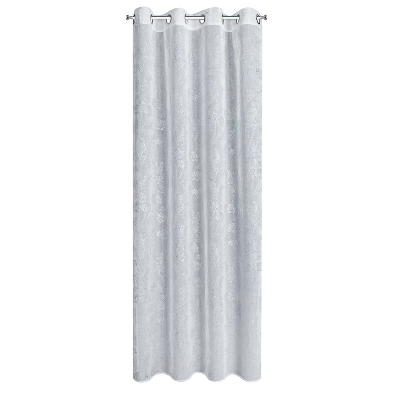 Zasłona gotowa biała 140 x 250 cm – rozjaśnia wnętrze