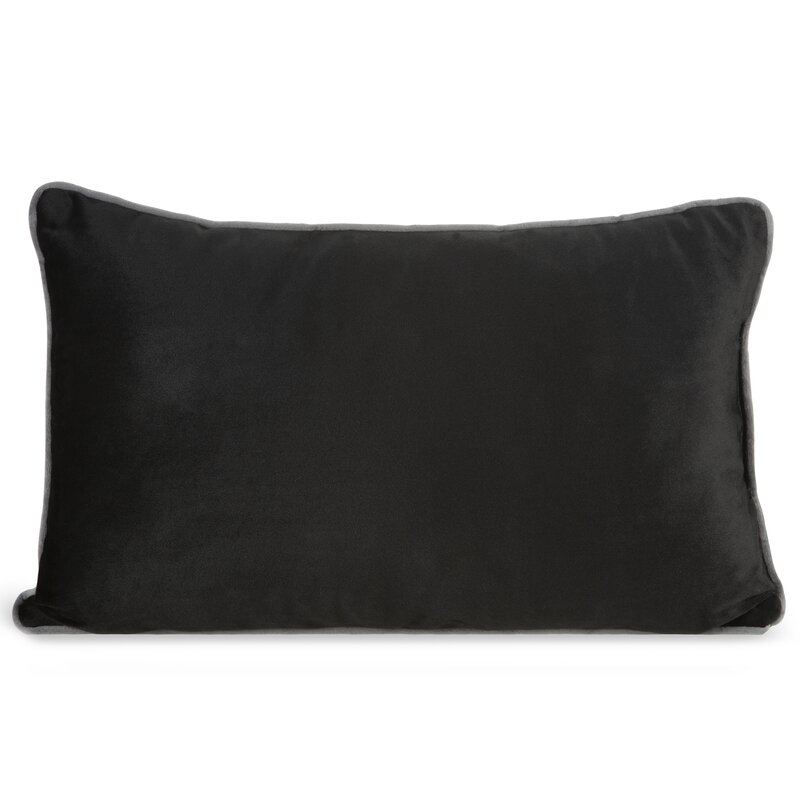 Poszewka velvet czarna 30 x 50 cm – doda przytulności
