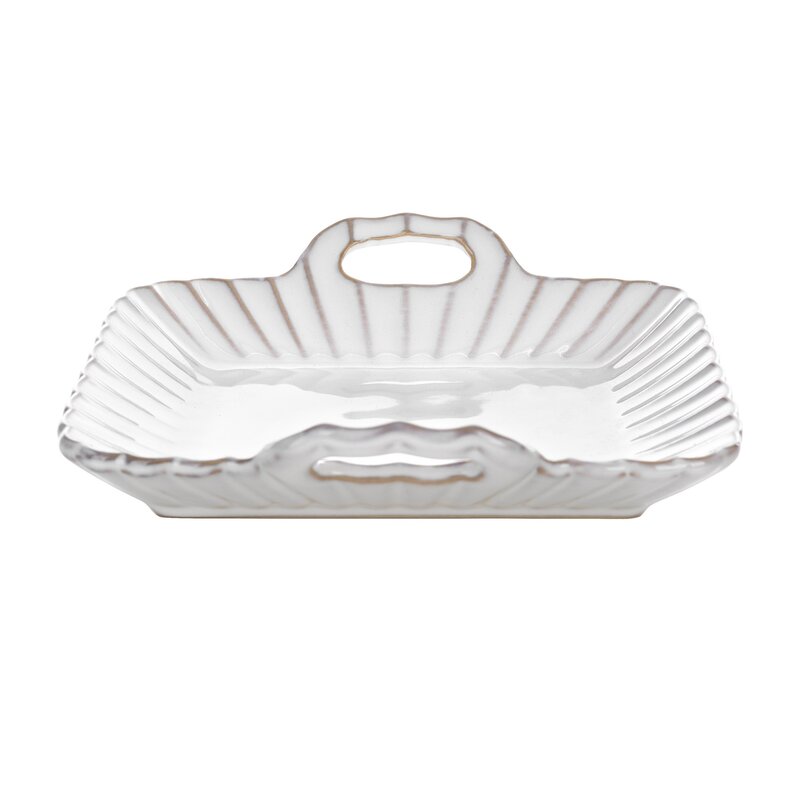 Patera ceramiczna Avril kremowa 20 X 19 X 5 CM – na świece i bibeloty
