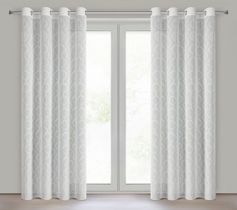 Firana gotowa Raya biała 140 x 250 cm – rozprasza światło