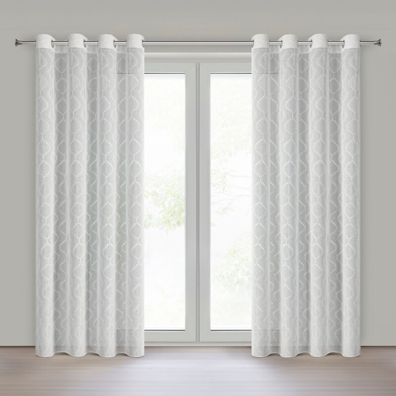 Firana gotowa Raya biała 140 x 250 cm – rozprasza światło