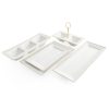 Patera ceramiczna Olivia biała 39 x 15 x 3 cm – idealna na przekąski