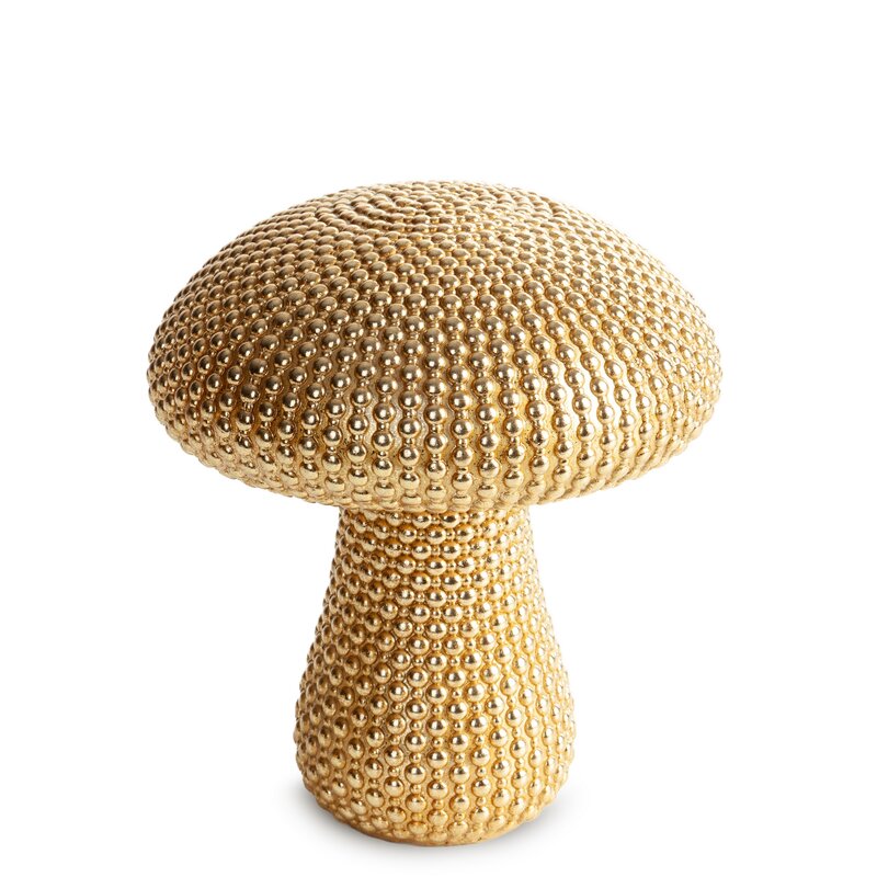 Figurka ceramiczna Dean złota 14 x 14 x 16 cm – doda blasku wnętrzu