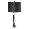 Lampa stołowa Isla grafitowa O 38 x 75 cm – tworzy przytulny klimat
