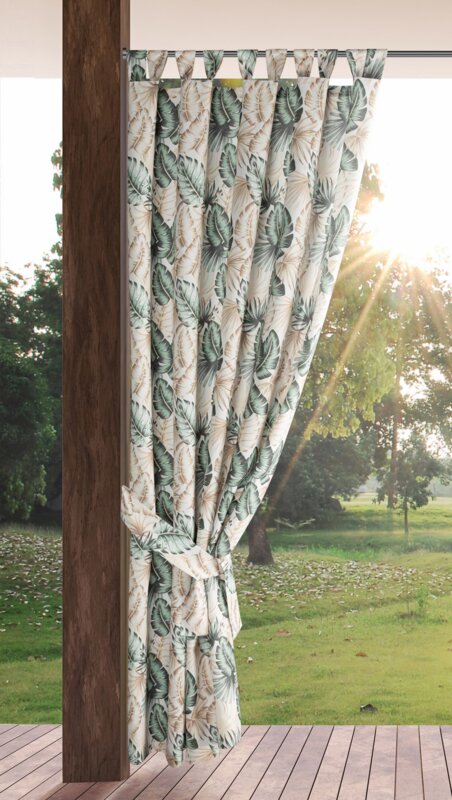 Zasłona gotowa Garden 7 beżowa 155 x 240 cm – ochrona przed słońcem
