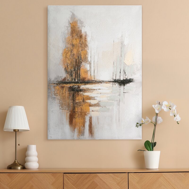 OBRAZ 667 70 X 100 CM POPIELATY