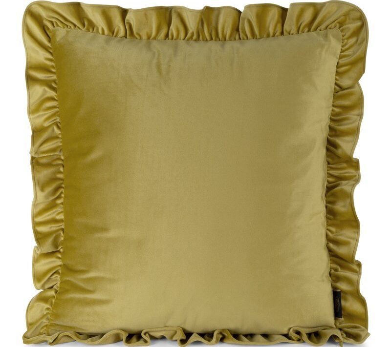 Poszewka velvet Brenda musztardowa 60 x 60 cm – miękka i stylowa
