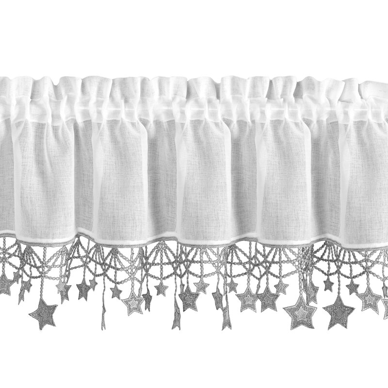 Zasłona świąteczna biała 30X150 cm – idealna na Boże Narodzenie