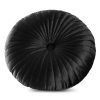 Poszewka Velvet Ø 40 cm czarna – miękka w dotyku