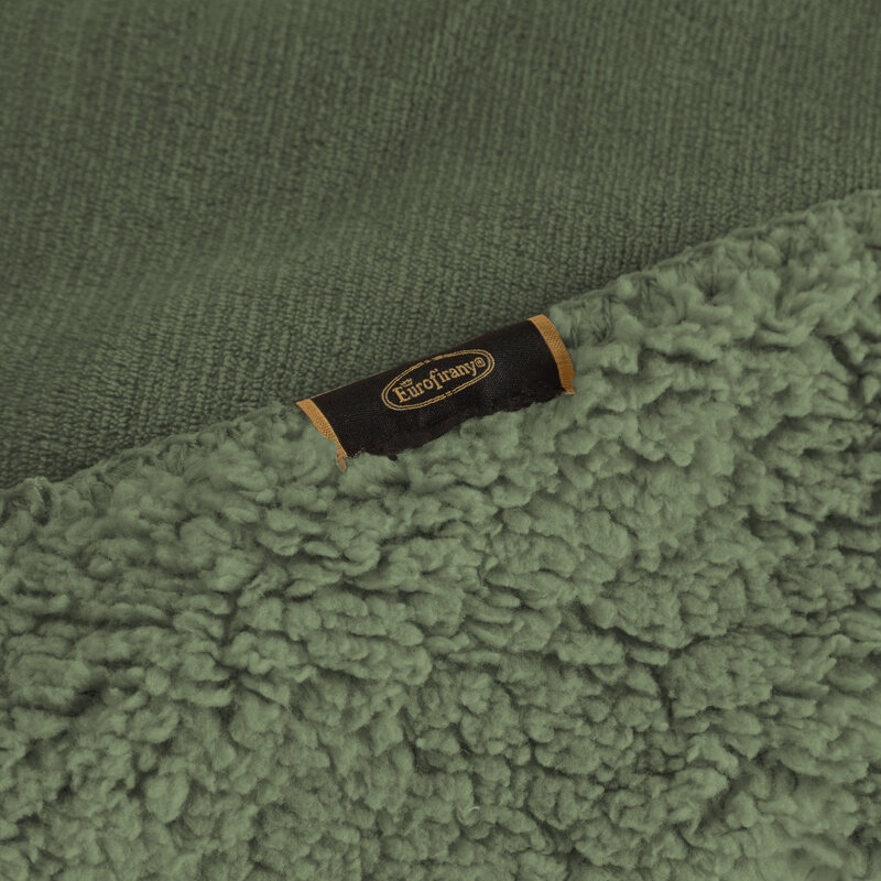 Koc flanelowy oliwkowy 150 x 200 cm – miękki i ciepły