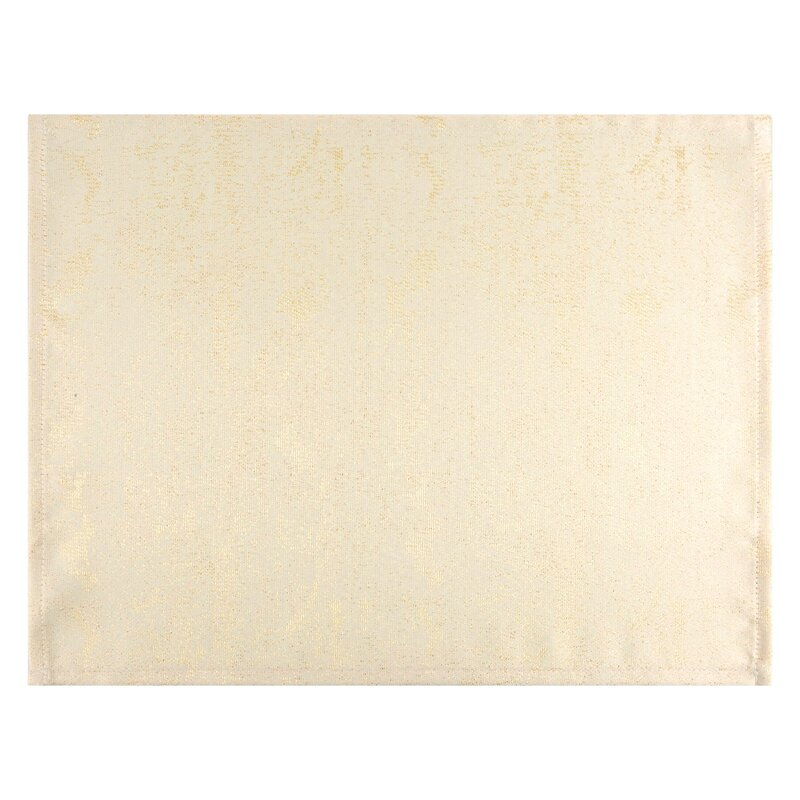Obrus błyszczący kremowy 30 x 40 cm – subtelny złoty połysk