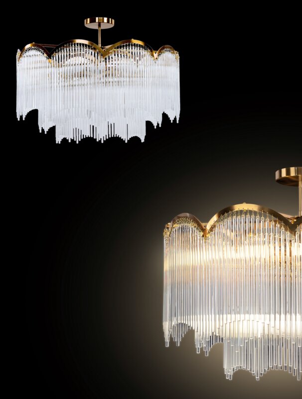 Lampa sufitowa Salma (02) biała O 80 x 60 cm – rozświetli wnętrze