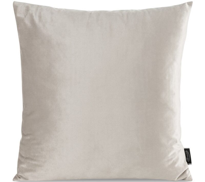 Poszewka velvet beżowa 45 x 45 cm – doda ciepła wnętrzu
