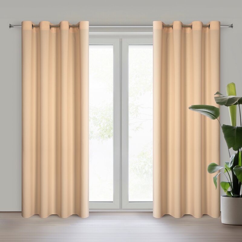 Zasłona gotowa Rita ciemnokremowa 140 x 250 cm – stworzy przytulny nastrój