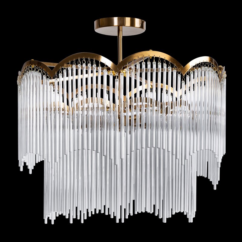 Lampa wisząca Salma biała O 60 x 55 cm – rozświetli wnętrze