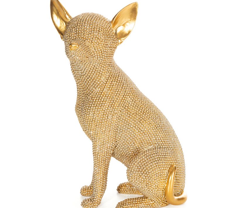 Figurka ceramiczna Eldo złota 16 x 11 x 26 cm – doda blasku wnętrzu