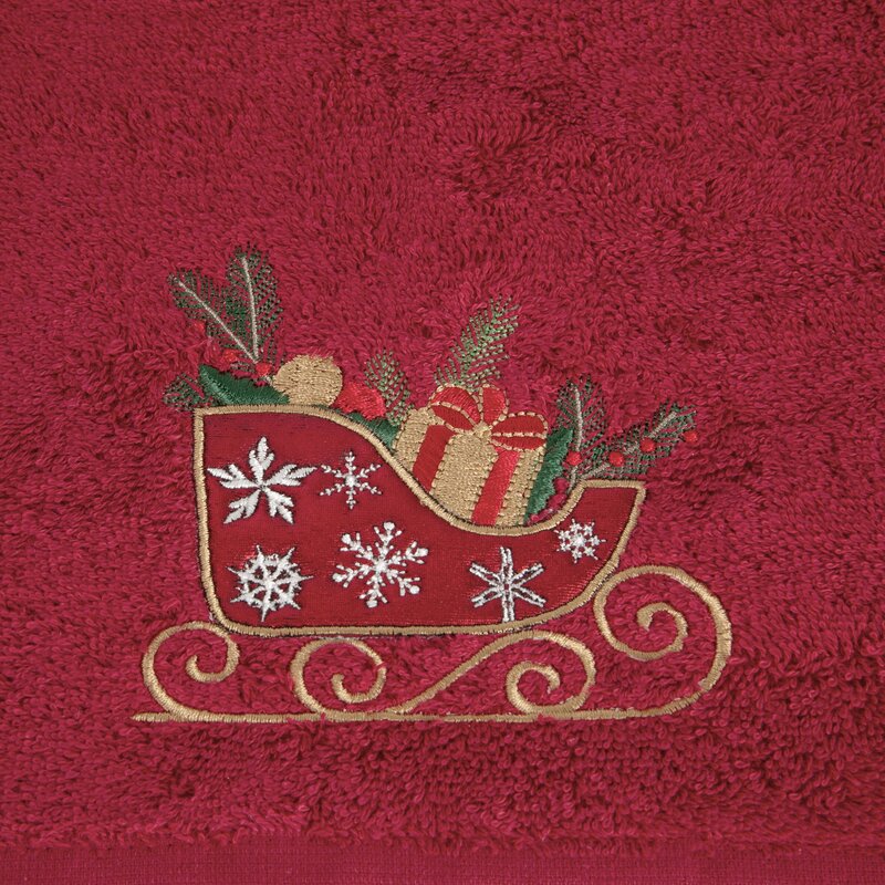 RĘCZNIK ŚWIATECZNY SANTA24 70 X 140 CM CZERWONY